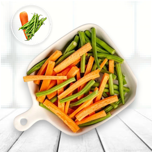 Carrot  + French Beans [Julienne cut]