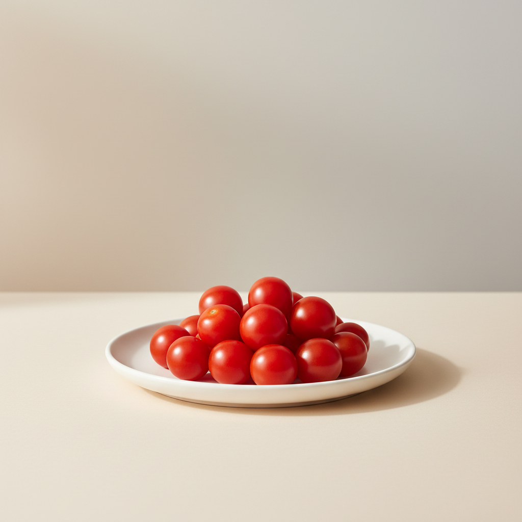 Market Kurly aesthetic tomato on white plate