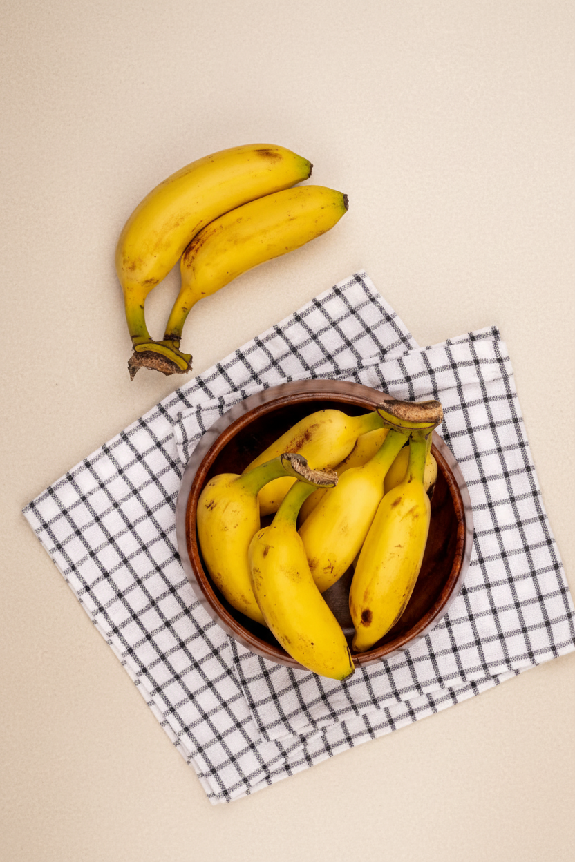 Premium banana display with enhanced background
