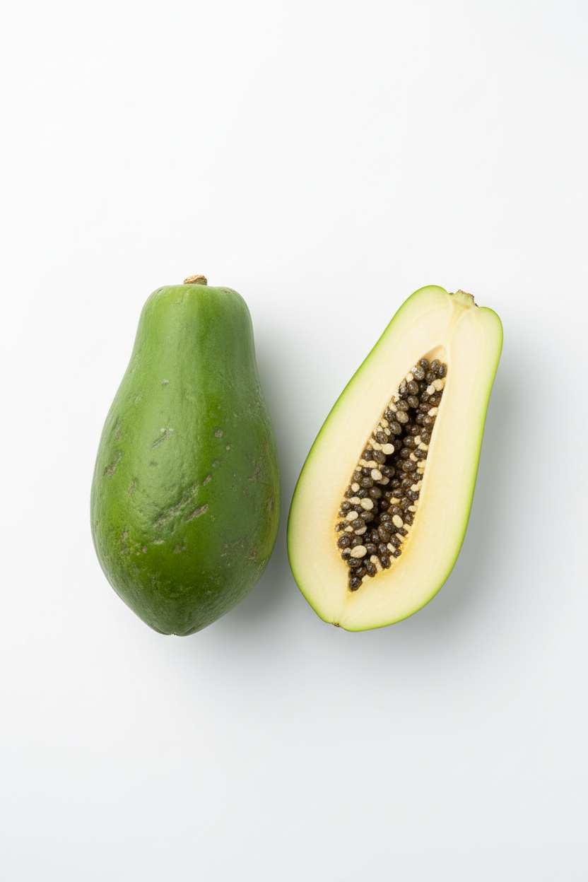 Raw papaya Market Kurly style