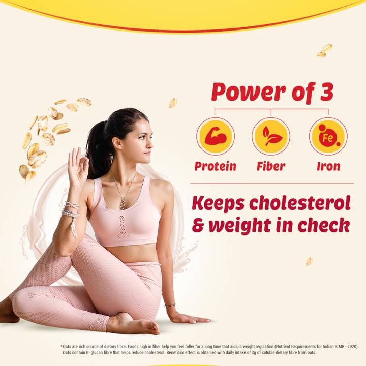 Saffola Oats | Delicious Creamy Oats | 100% Natural | High Protein & Fibre | Healthy Cereal 1 kg