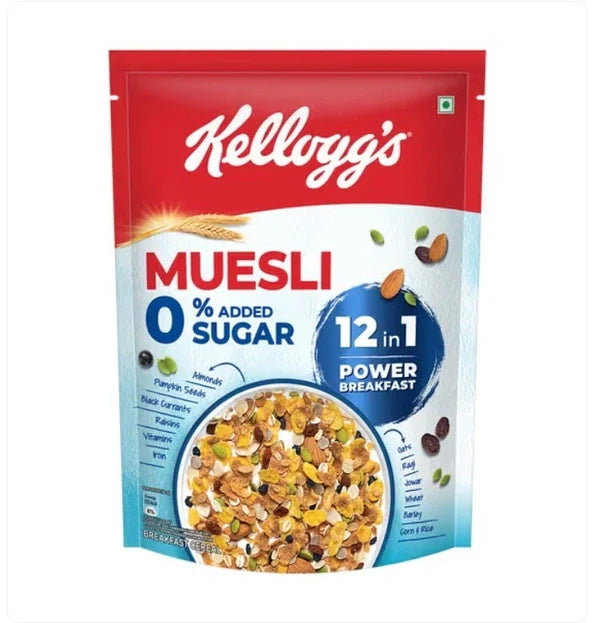 Kellogg's with 0% Added Sugar Muesli 500g