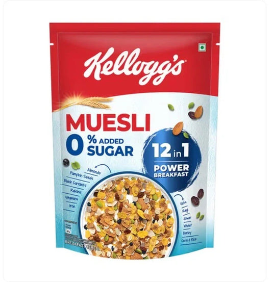 Kellogg's with 0% Added Sugar Muesli 500g