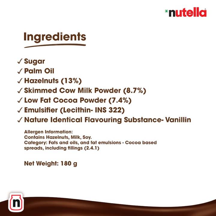 Nutella Hazelnut Chocolate Spread with Cocoa - 350 g