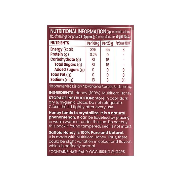 Saffola Active Honey 500g - Versatile and Flavorful