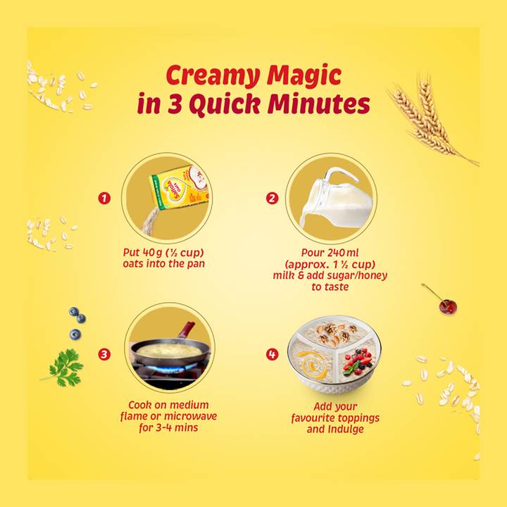 Saffola Oats | Delicious Creamy Oats | 100% Natural | High Protein & Fibre | Healthy Cereal 1 kg