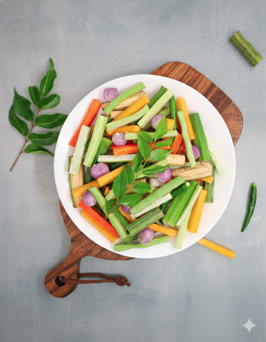 AVIYAL MIX CUT VEGETABLES 400gm BOX / AVIYAL MIX CUT VEGETABLES 400gm BOX / അവിയൽ പച്ചക്കറികൾ മുറിച്ചത്