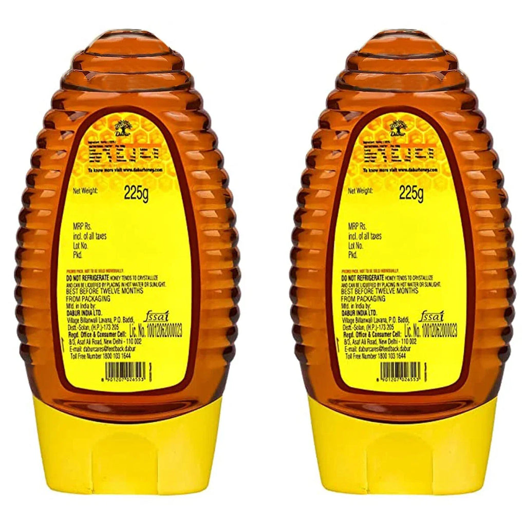 Dabur Honey Squeezy Pack 100% Pure, World's No.1 Honey Brand No Sugar BUY1 GET1