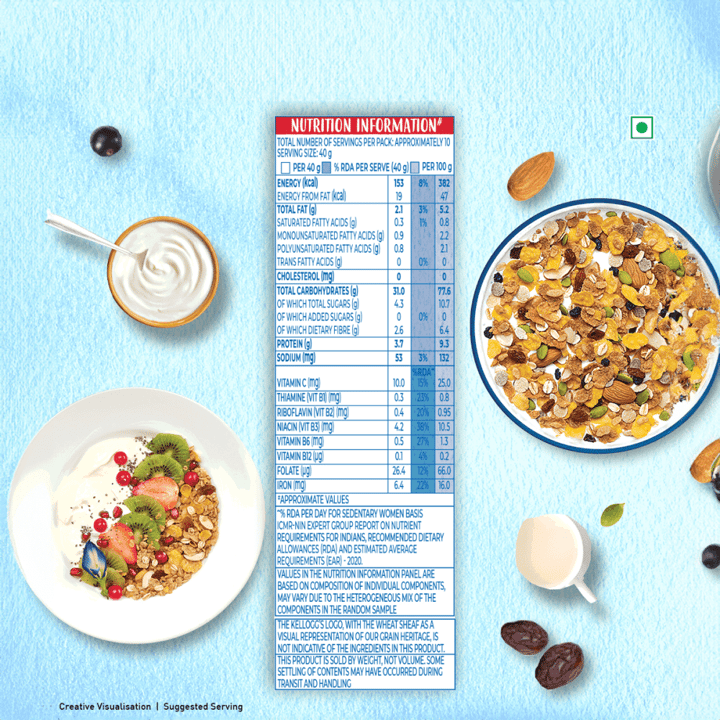 Kellogg's with 0% Added Sugar Muesli 500g