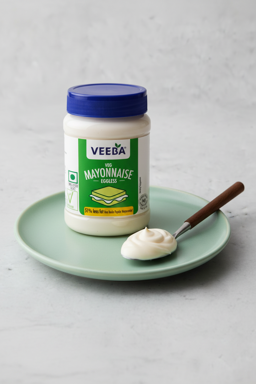 Veeba Veg Mayonnaise with Spoon